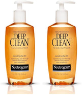 Neutrogena Deep Clean Daily Facial Cleanser with Beta Hydroxy Acid for Normal to Oily Skin,Alcohol-Free,Oil-Free & Non-Comedogenic,6.7 fl. oz,(Pack of 2)