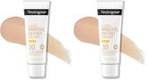 Neutrogena Purescreen+ Mineral UV Tint Face Liquid Tinted Sunscreen - with 100% Mineral Actives & Vitamin E,Enhances Natural Tone,Water Resistant,Broad Spectrum SPF 30,1.1 fl oz,(Pack of 2)