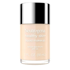 Neutrogena Healthy Skin Liquid Foundation Makeup with Broad Spectrum SPF 20 Sunscreen, Lightweight, Medium Coverage Makeup with Sunscreen and Pro-Vitamin B5, Classic Ivory 10, 1 fl. oz