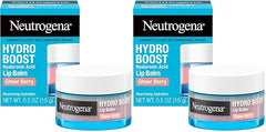 Neutrogena Hydro Boost Hyaluronic Acid Lip Balm,Nourishing Vitamin E Leaves Lips Feeling Hydrated,Sheer Pink Tinted Color with a Sweet Berry Flavor,Sheer Berry,0.5 oz,(Pack of 2)