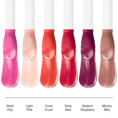 Neutrogena Hydro Boost Tinted Lip Oil with Hyaluronic Acid, Hydrating and Nourishing Lip Oil for Fuller Looking Lips, Petal Pop, .2 fl. Oz