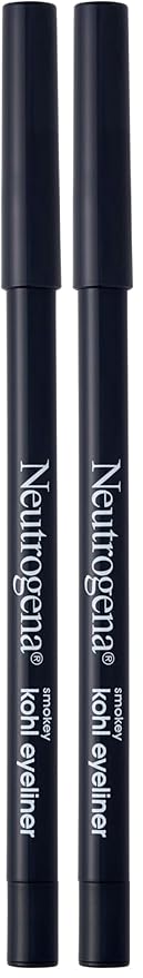 Neutrogena Smokey Kohl Eyeliner with Antioxidant Vitamin E, Water-Resistant & Smooth-Gliding Eyeliner Makeup, Smokey Gray, 0.014 oz (Pack of 2)