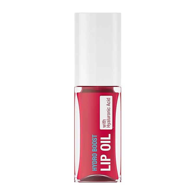 Neutrogena Hydro Boost Tinted Lip Oil with Hyaluronic Acid, Hydrating and Nourishing Lip Oil for Fuller Looking Lips, Ruby Red, .2 fl. Oz