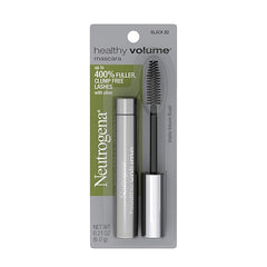Neutrogena Healthy Volume Lash-Plumping Mascara, Volumizing and Conditioning Mascara with Olive Oil to Build Fuller Lashes, Clump-, Smudge- and Flake-Free, Black 02, 0.21 oz (Pack of 2)
