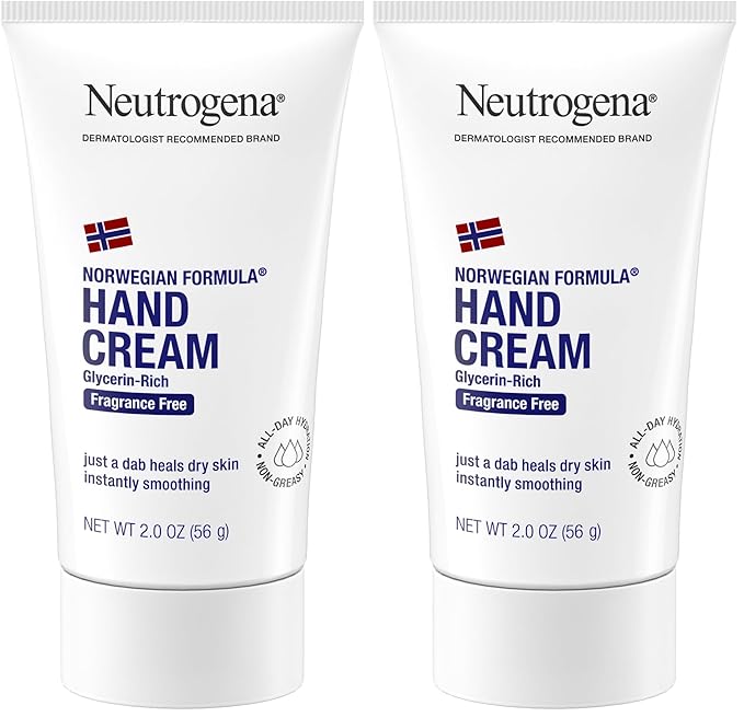 Neutrogena Norwegian Formula Hand Cream FragranceFree, 2 Ounce (Pack of 2)