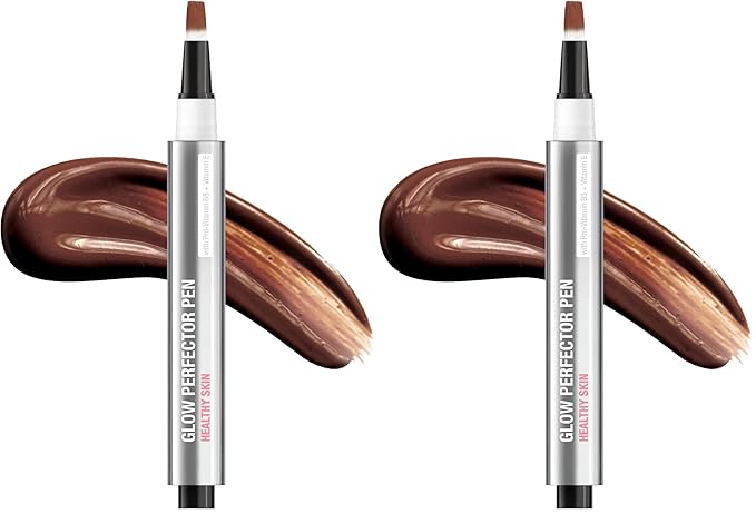 Neutrogena Healthy Skin Glow Perfector Pen, Lightweight Brightening Concealer Pen with Pro-Vitamin B5 & Vitamin E to Brighten Darkness & Dullness for a Natural, Radiant Highlight, Deep, 1 oz