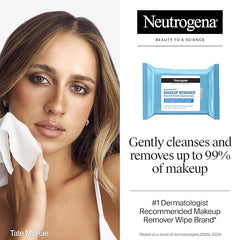 Neutrogena Fragrance-Free Makeup Remover Wipes Singles, Individually Wrapped Face Towelettes, Gently Remove Dirt, Oil, Waterproof Mascara & Makeup, Alcohol-Free Daily Face Wipes, 20 ct (Pack of 12)
